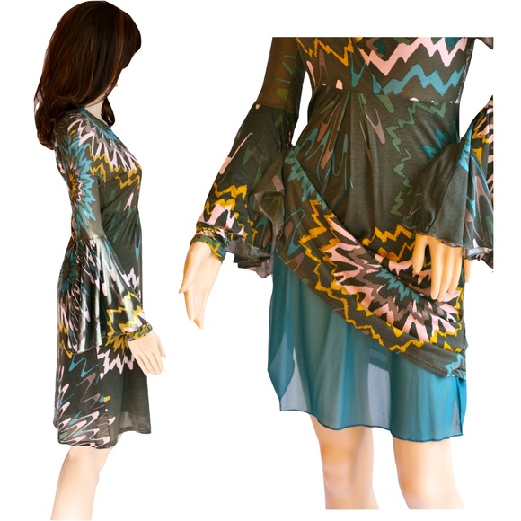 MISSONI Art Bell-Sleeve Dana Dress - Picture 8 of 13